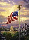 Thomas Kinkade The Light of Freedom painting